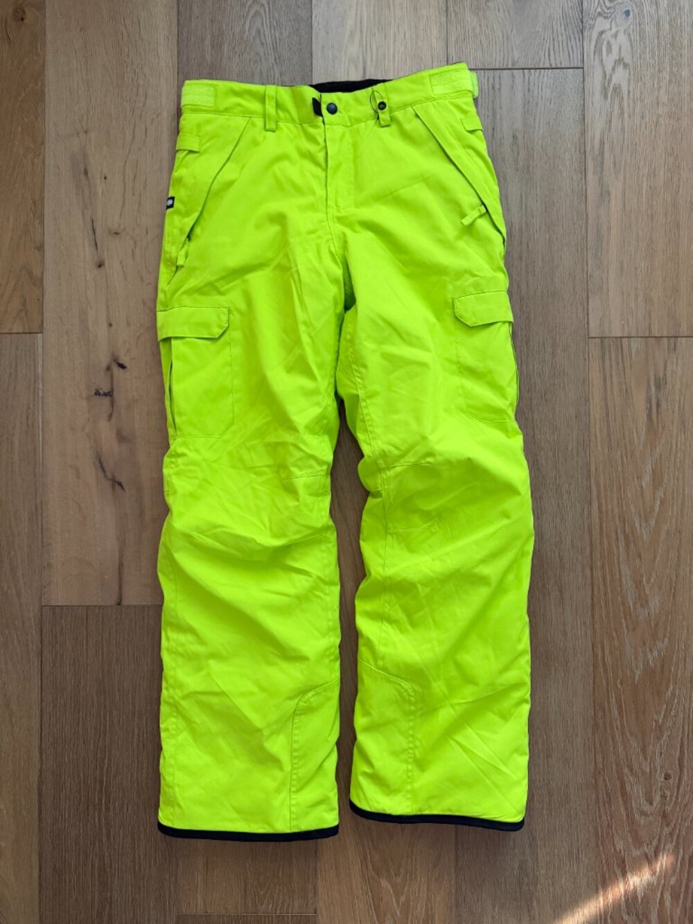 YOUTH Boys Neon Green 686 Infinity Cargo Insulated Snow Ski Pants XL